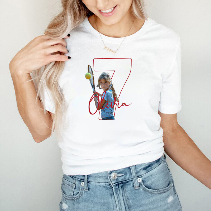 写真入り 名前 数字 Tシャツ オリジナル