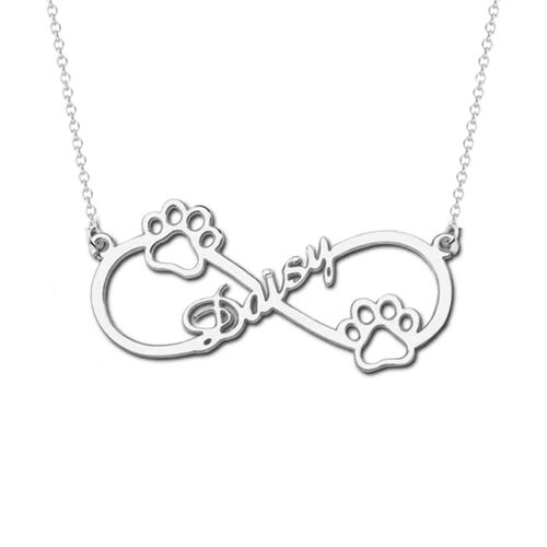 "Haustier Liebe" Personalisierte Infinity Halskette