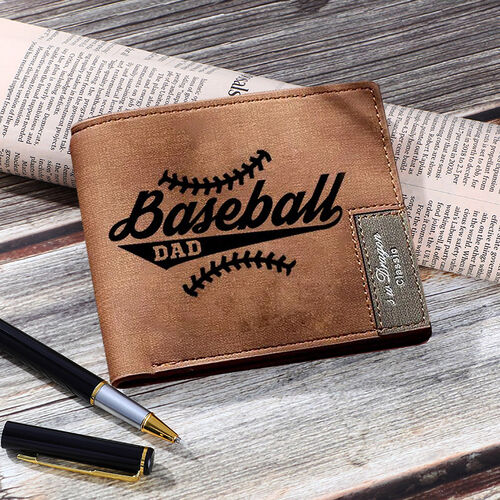 Sports Wallet For Men Dad and Name Christmas Gift for Father