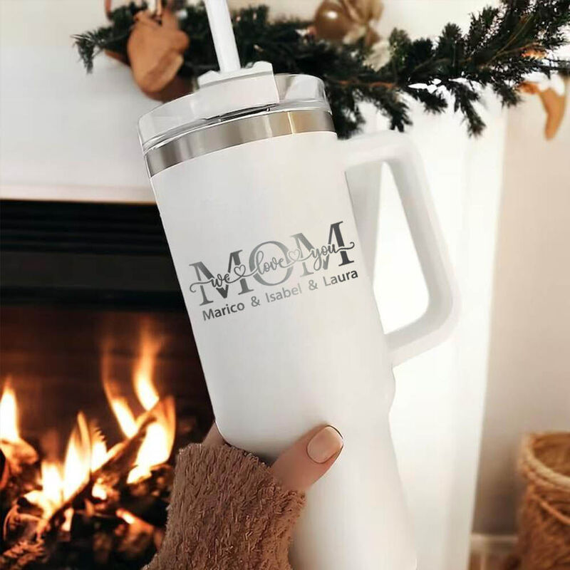 Personligt namn Tumbler Unik present till mamma