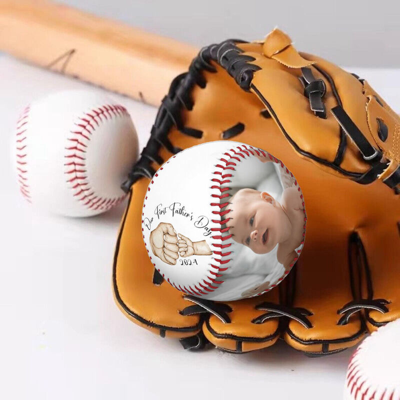 Béisbol personalizado como primer regalo del día del padre para los nuevos papás