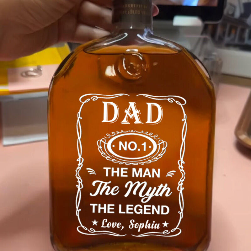 Bouteilles de whisky personnalisées avec surnom Cadeau exquis pour la fête des pères