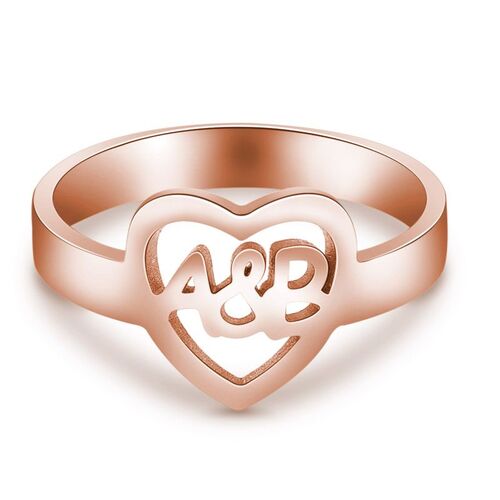 "Love Forever" Personalisierter Initil Ring
