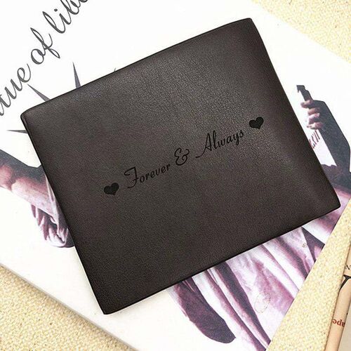 Ultra Thin Men's Color Printing Photo Wallet-For Dad