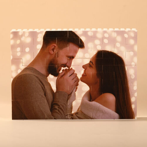 Bloque personalizadas de foto rectángulo de ladrillos para familia