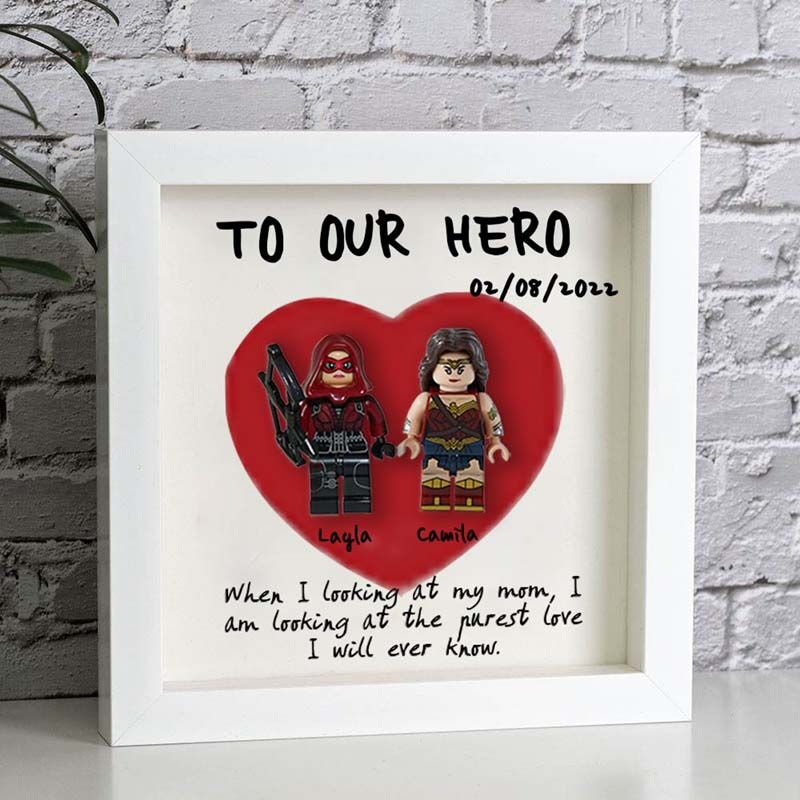 "To Our Hero" Personalised Superhero Frame