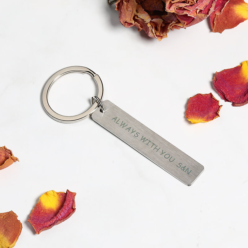 "Geschenk Für Meine Liebe" Personalisierter Schlüsselanhänger mit Wunschgravur