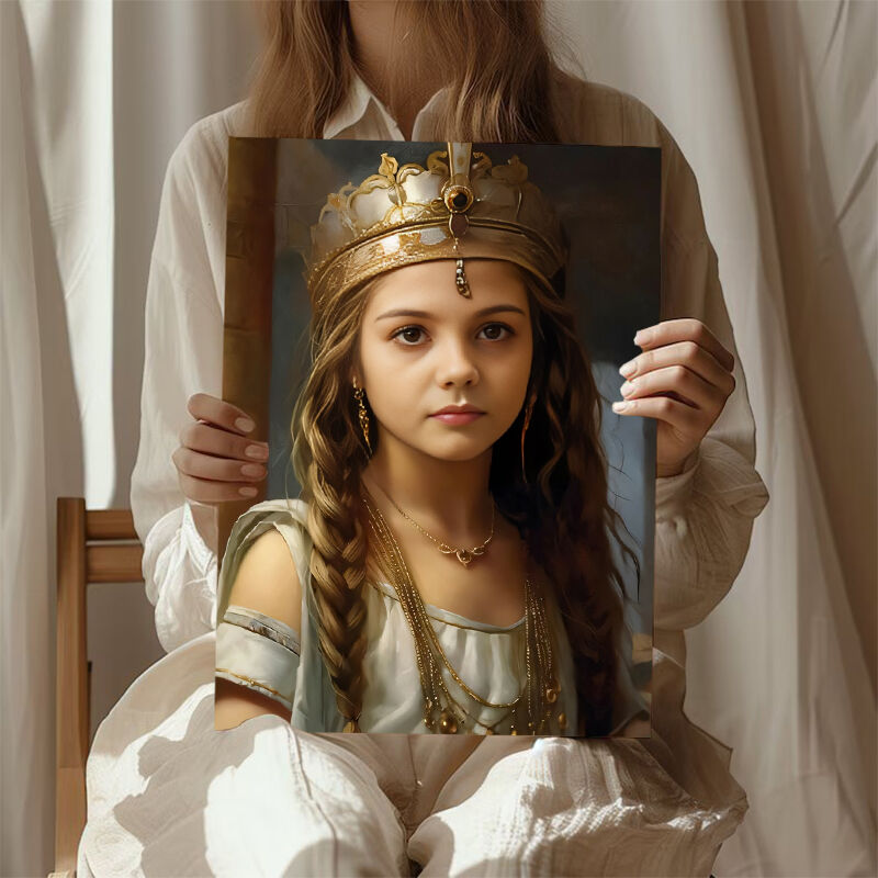 Personalized Portraits with Custom Face Swap Cute Present for Child