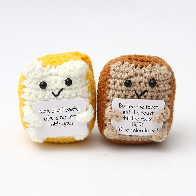 Handgemaakt Gehaakt Brood Positieve Pop Kostbaar Cadeau voor Uw Liefde