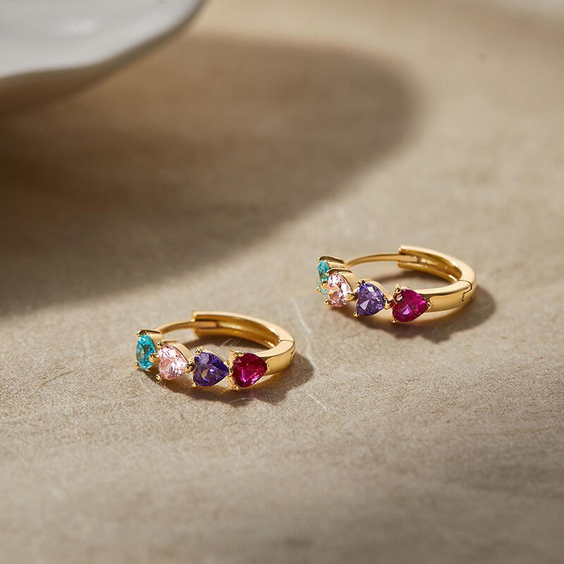Personalized Birthstone Earrings Beautiful Gift for a Loved One