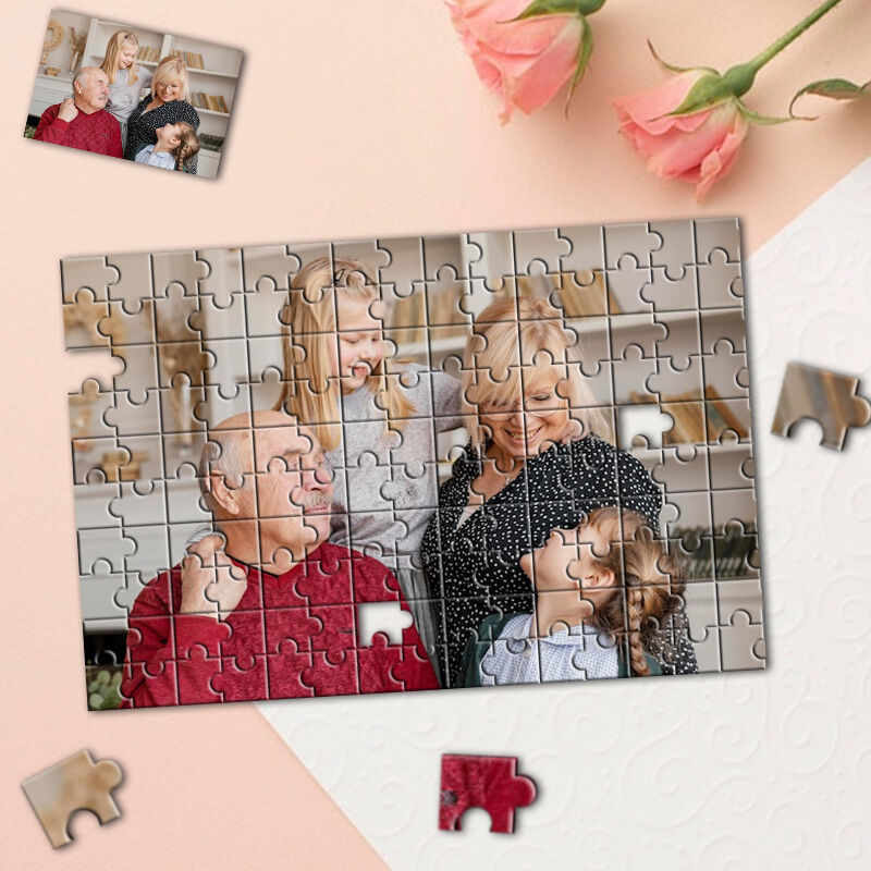 Personalized Photo Puzzle Wonderful Gift for Grandparents