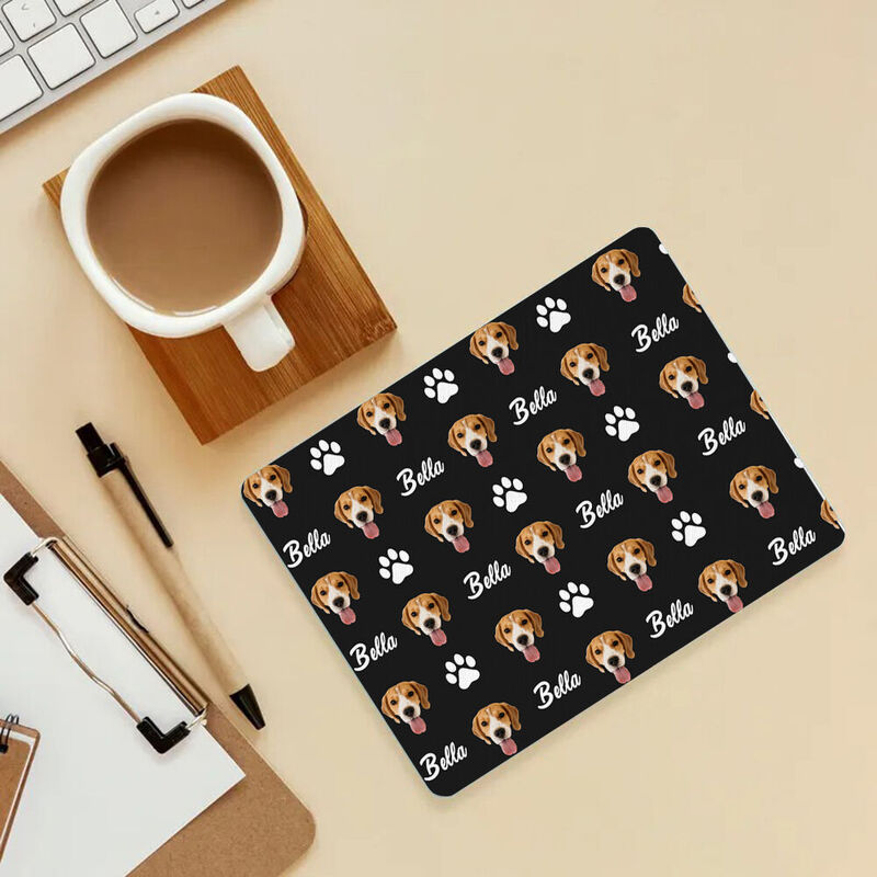 Personalisiertes Bild Mauspad mit individuellem Namen Wertvolles Geschenk für Tierliebhaber