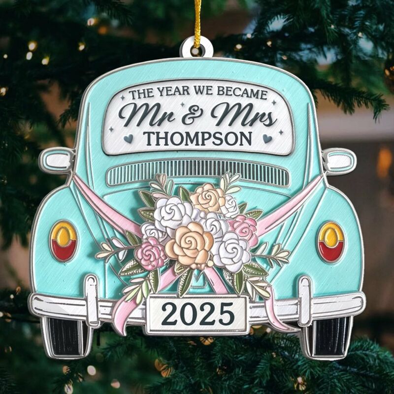 Personalisierte Auto-Weihnachtsornamente Weihnachtsgeschenke für Paare