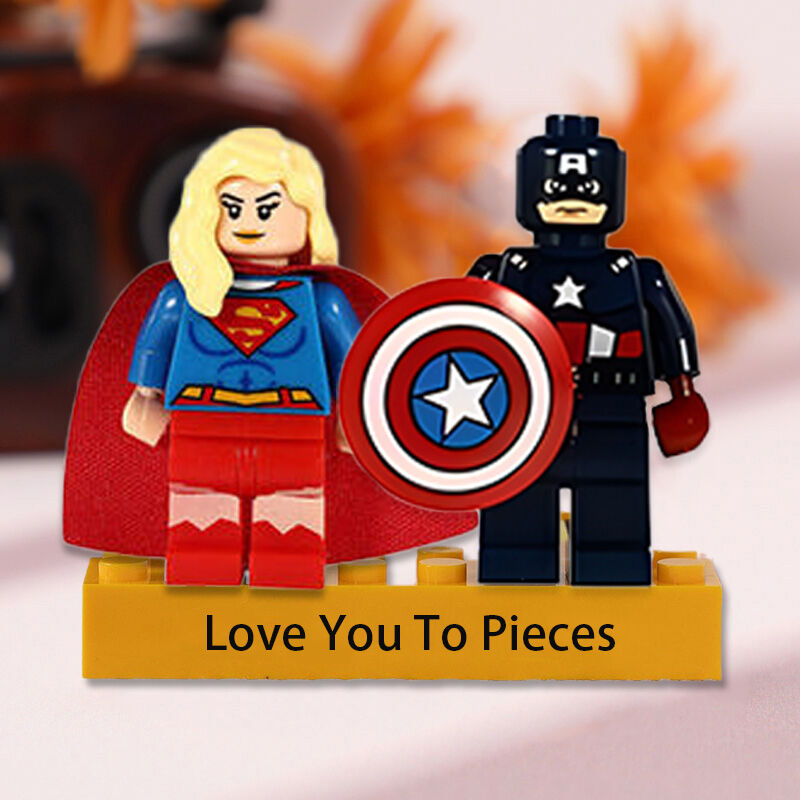 Gepersonaliseerde Superhelden Minifiguren Lief Cadeau voor Koppels