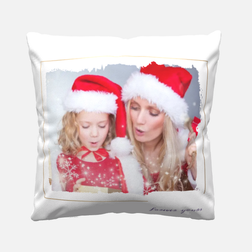 Cuscino personalizzato con foto a doppia faccia per mamma