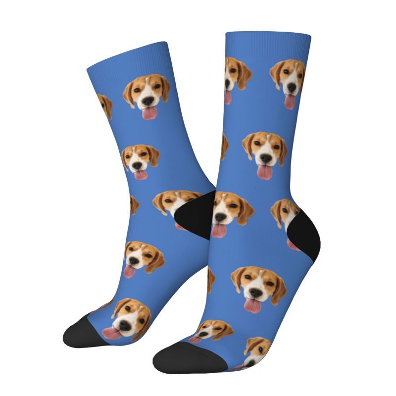Personalized Face Socks with Pet Dog Photos