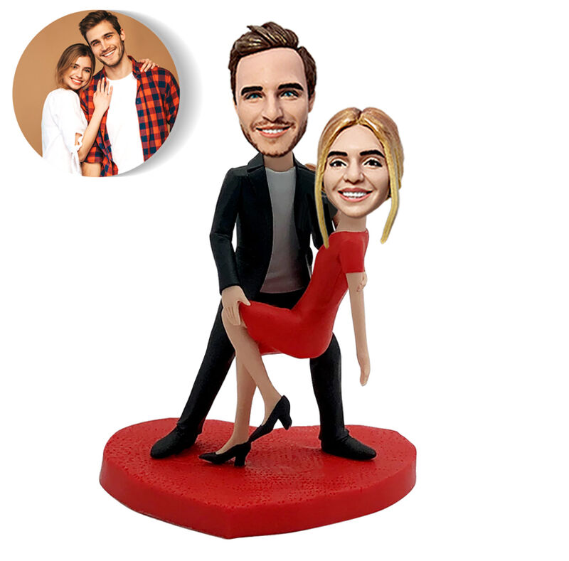 Personlig danspar bobblehead gåva