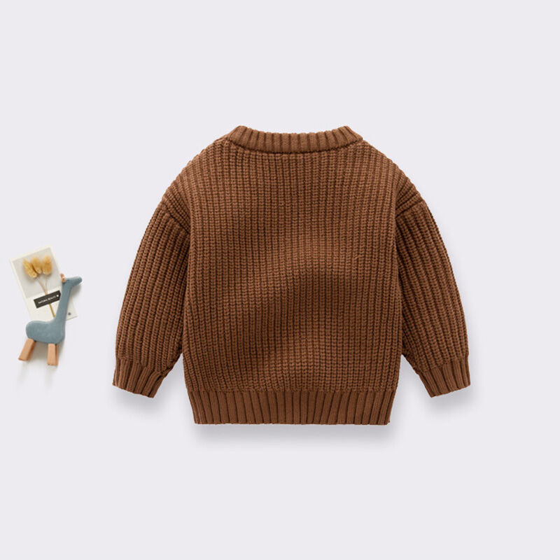 Personalized Handmade Name Sweater with Flowers And Rainbow Pattern Precious Gift for Kid