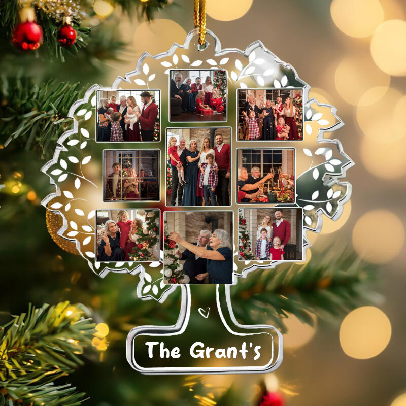Adornos navideños personalizados Foto personalizada Decoración cálida para el hogar para Navidad