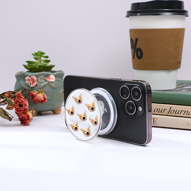 Personalized Mobile Phone Holder Custom Line Drawing For Pet Lovers