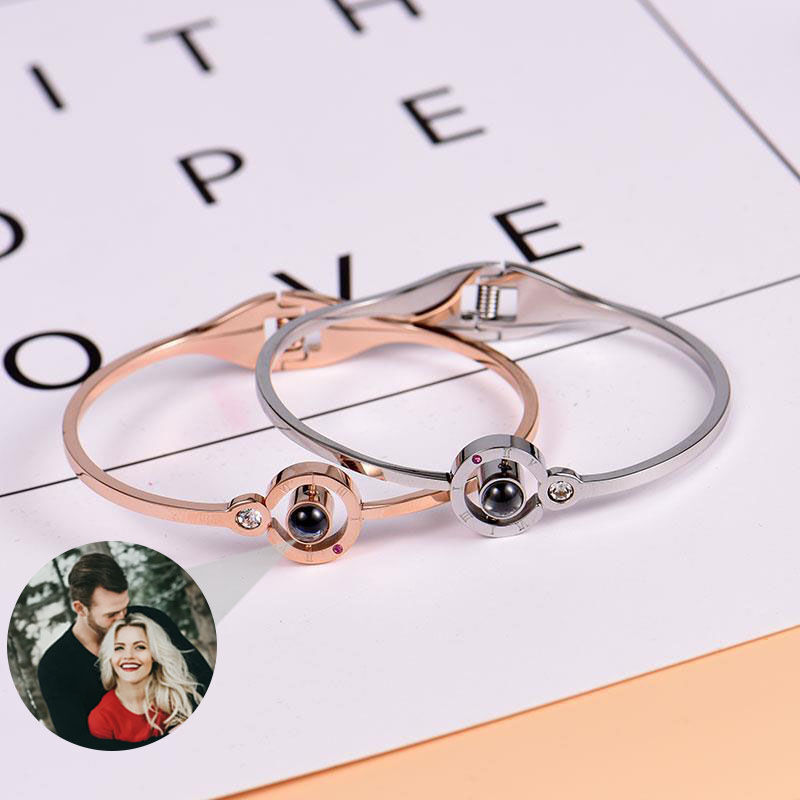 Personalized Round Free Adjustment Projection Bracelet for Girl