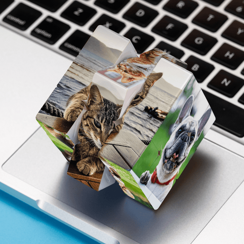 Cube photo personnalisé, cadeau amusant pour les propriétaires d'animaux de compagnie