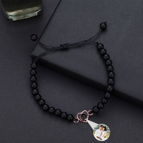 Pulsera personalizada de proyección de corazón de cuentas de regalo para los amigos