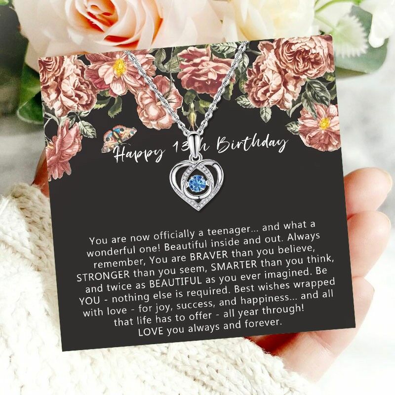 Gift for Kid "Best Wishes Wrapped With Love - For Joy, Success, And Happiness" Necklace