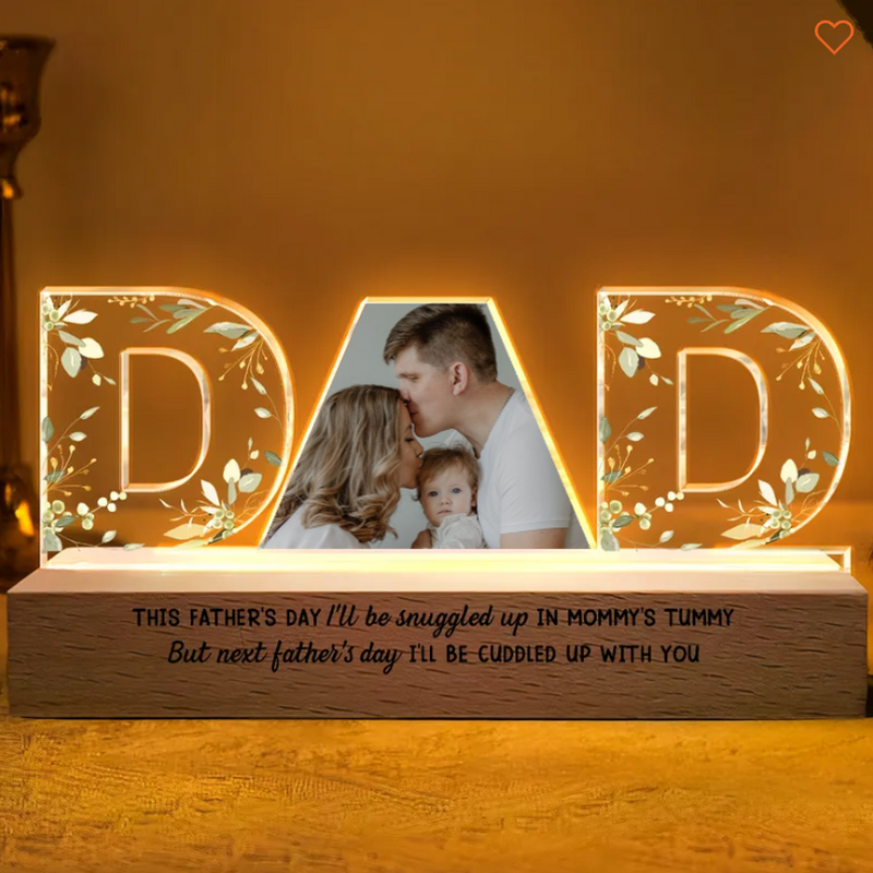 Personalized Led Letter Light Custom Photo Father's Day Gift