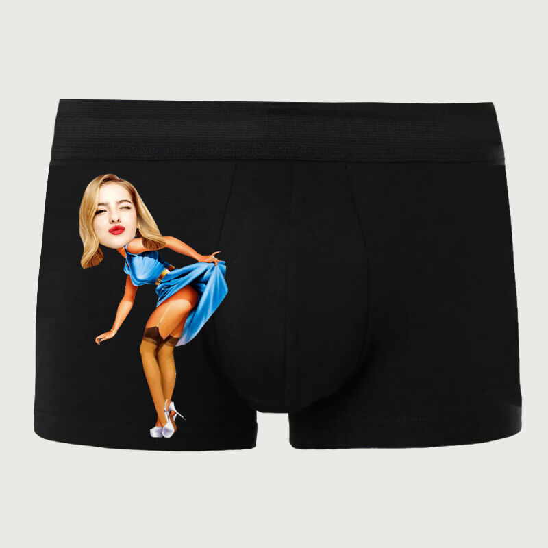 Personalisierte Bild Herren Unterwäsche Boxershorts mit Sexy Girl Muster Bestes Geschenk zum Valentinstag