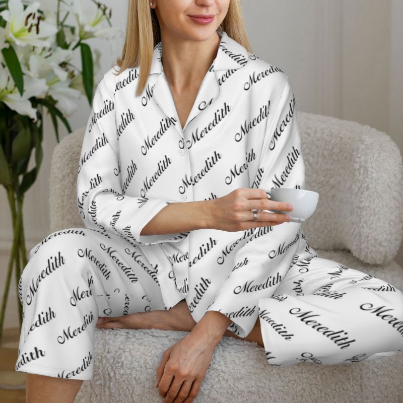 Personalisierte Pyjamas Individuelle Namen Arrangement Muster Design Ihr eigenes einzigartiges Geschenk für die Familie