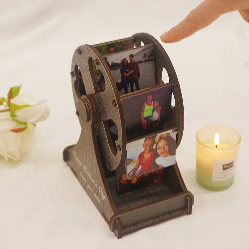 Cadre photo personnalisé en forme de roue de Ferris Cadeau créatif pour votre amour