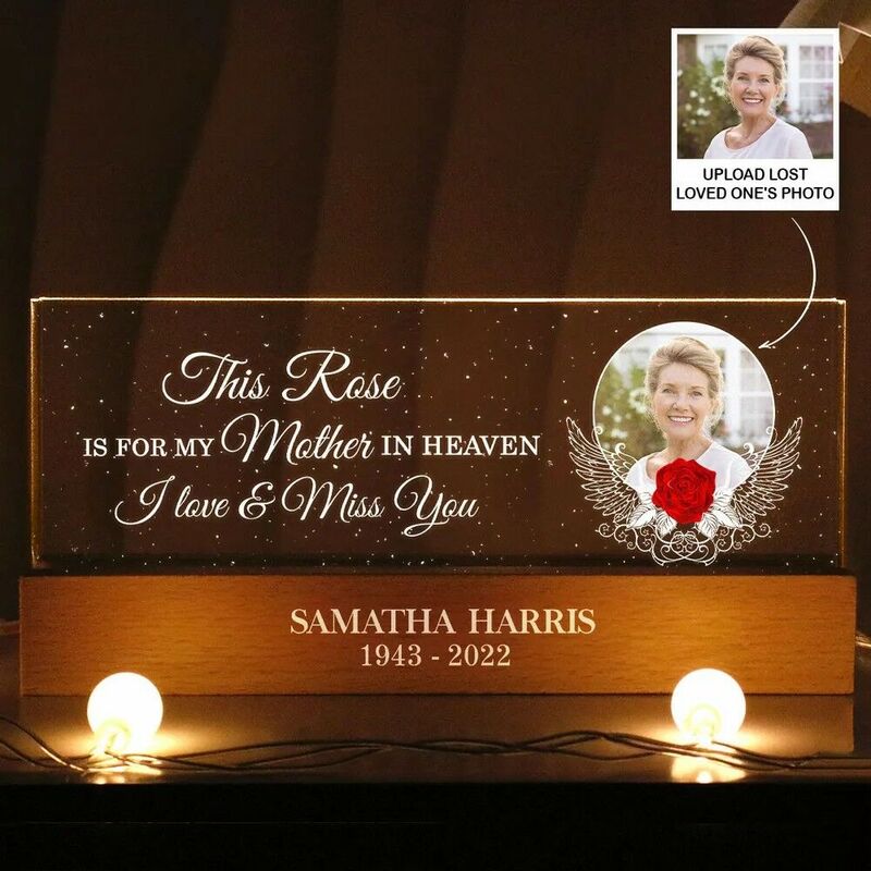 Personalized Led Lights Custom Photo Memorial Gifts For Family