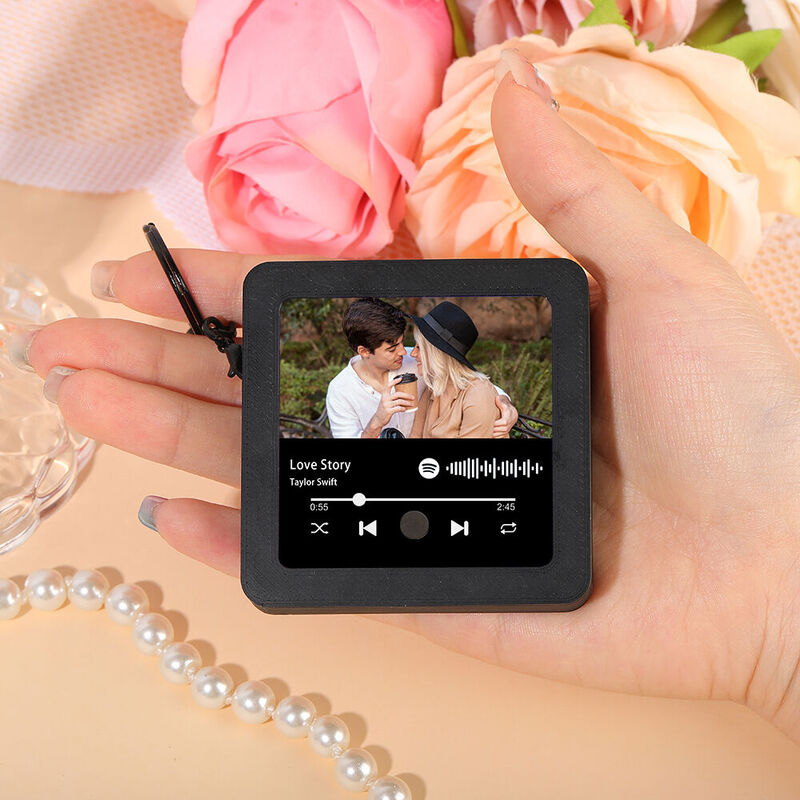 Portachiavi musicale personalizzato con codice Spotify personalizzato Regalo divertente per la coppia