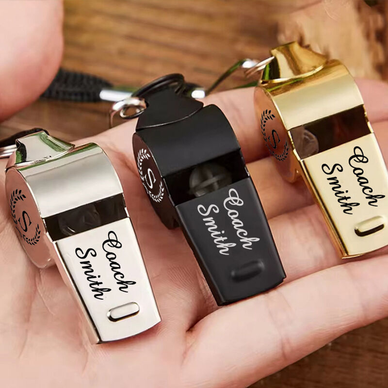 Personalized Whistle Custom Name Initials Gift for the Best Coach