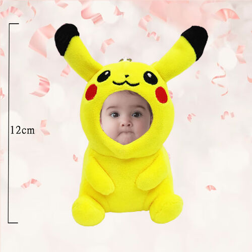 Personalized 3D Custom Face Doll Pikachu Plush Doll Keychain