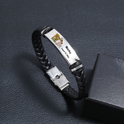 PRY スタンナムレザー　ブレスレット　シュウト Stannum Leather Bracelet 001 – PRY