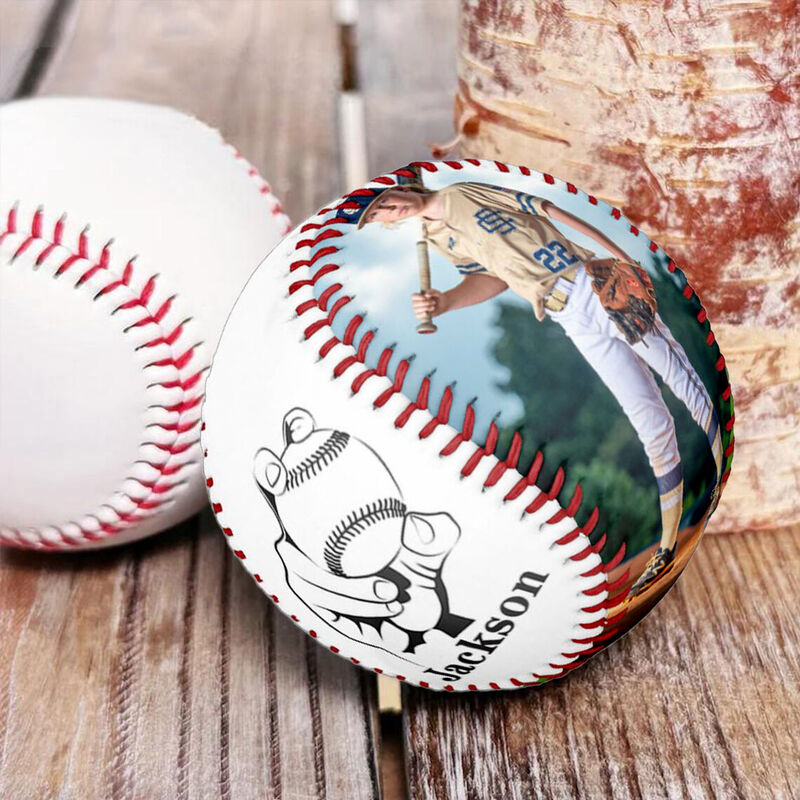 Personalize Baseball with Photo and Name for Friends