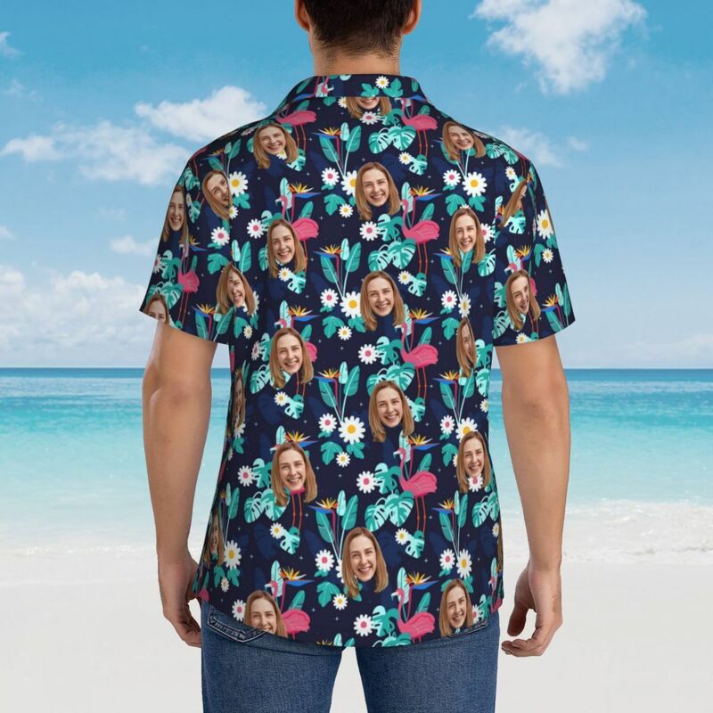 Camicie hawaiane personalizzate Flowers Design Camicia da spiaggia Aloha personalizzata per uomo