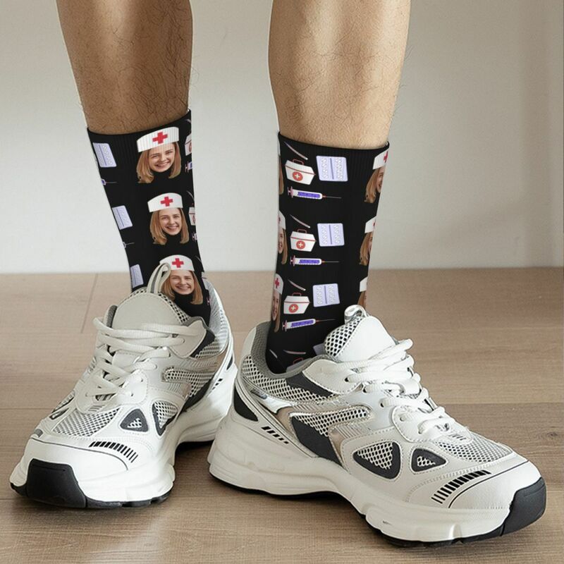 Personalized Face Socks Funny Nurse Socks as a Gift for Nurses