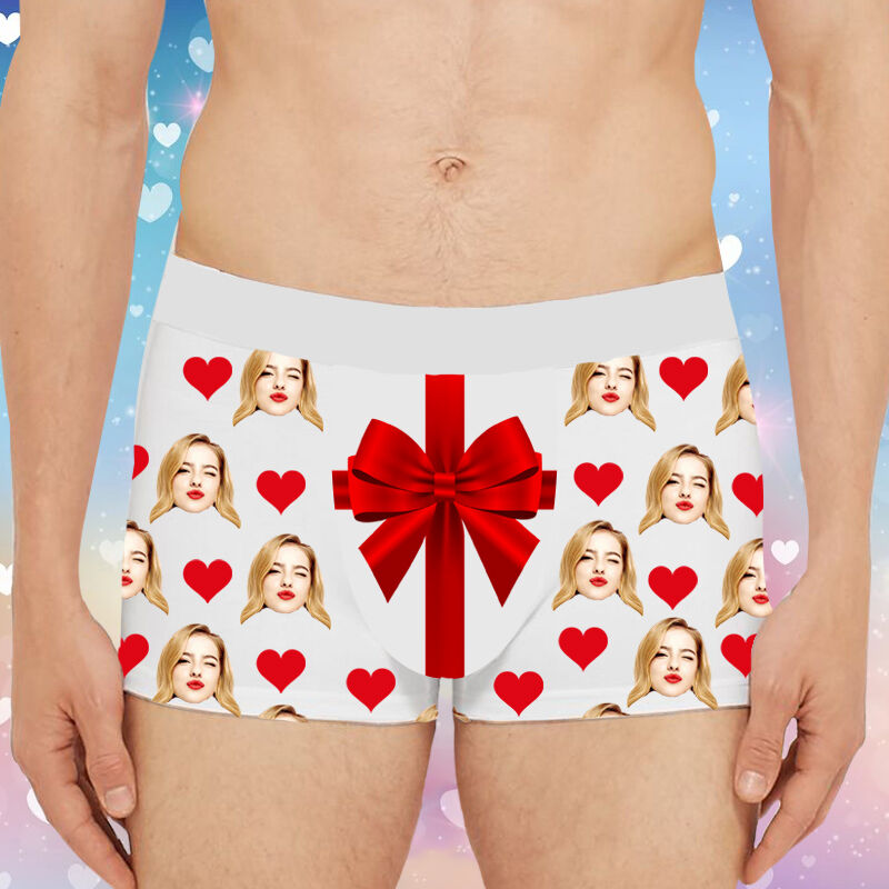 Boxer personnalisé avec photo pour homme, merveilleux cadeau pour lui