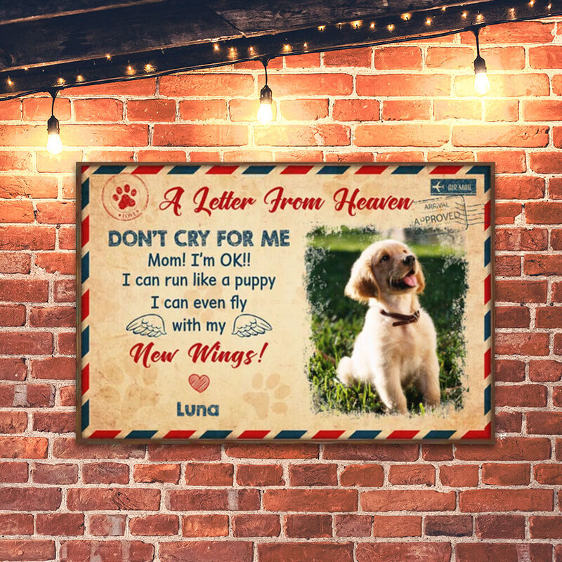 Tableau mural personnalisé en toile pour les amoureux des animaux de compagnie