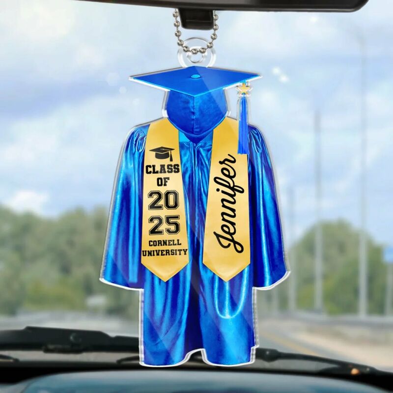 Personalized Acrylic Car Pendant Auto Accessories Graduation Gift for Students