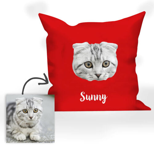 Cuscino fotografico personalizzato con animali domestici