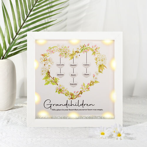 "I Have You In My Heart" Personalized Family Tree Frame