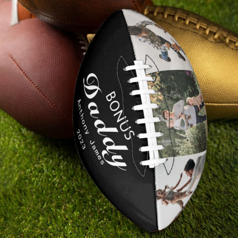 Customizable Football with Photo for Dad