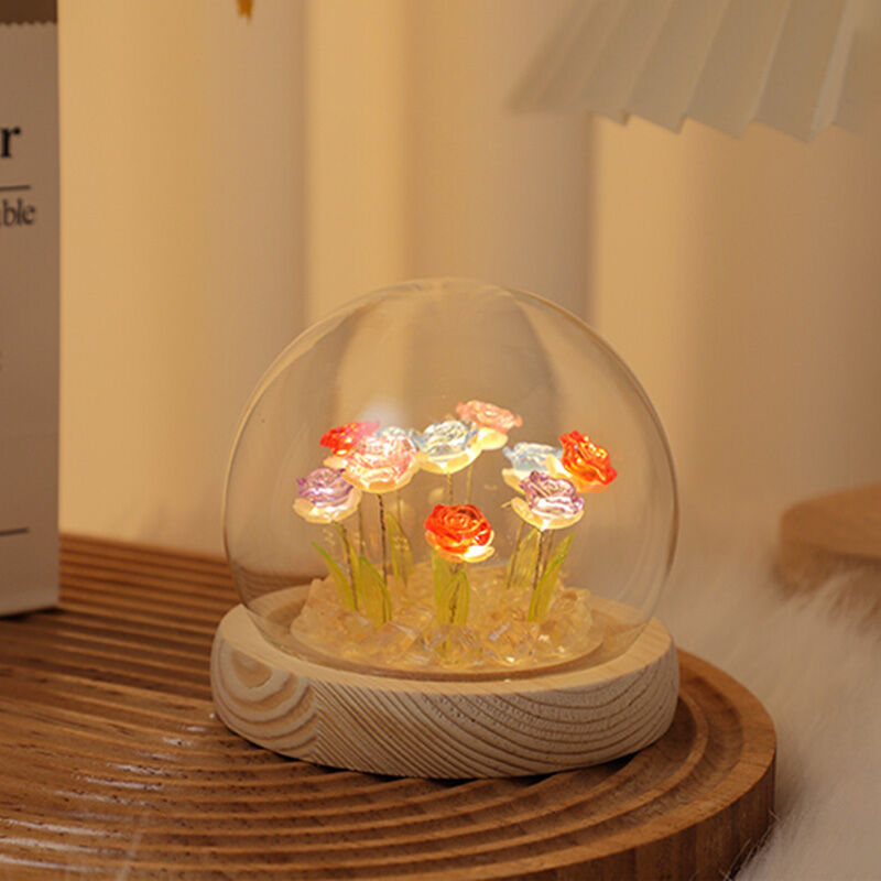 DIY Eternal Rose Night Light Precious Gift Valentine's Day