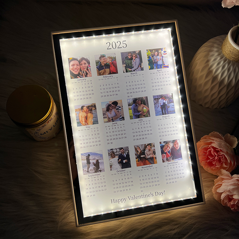 Personalized Picture Night Light with Custom Date Romantic Present for Sweet Couples