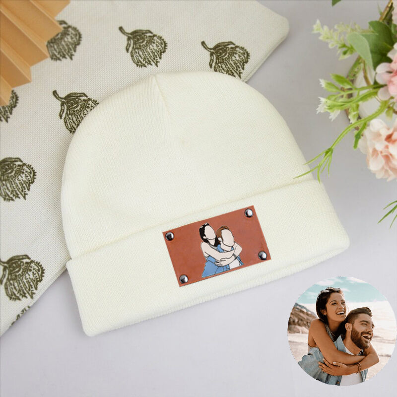 Personalized Picture Beanie with Unique Style Great Gift for Couple