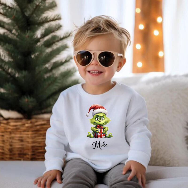 Personalized Children's Sweatshirt Grinch Children's Christmas Gifts For Kids